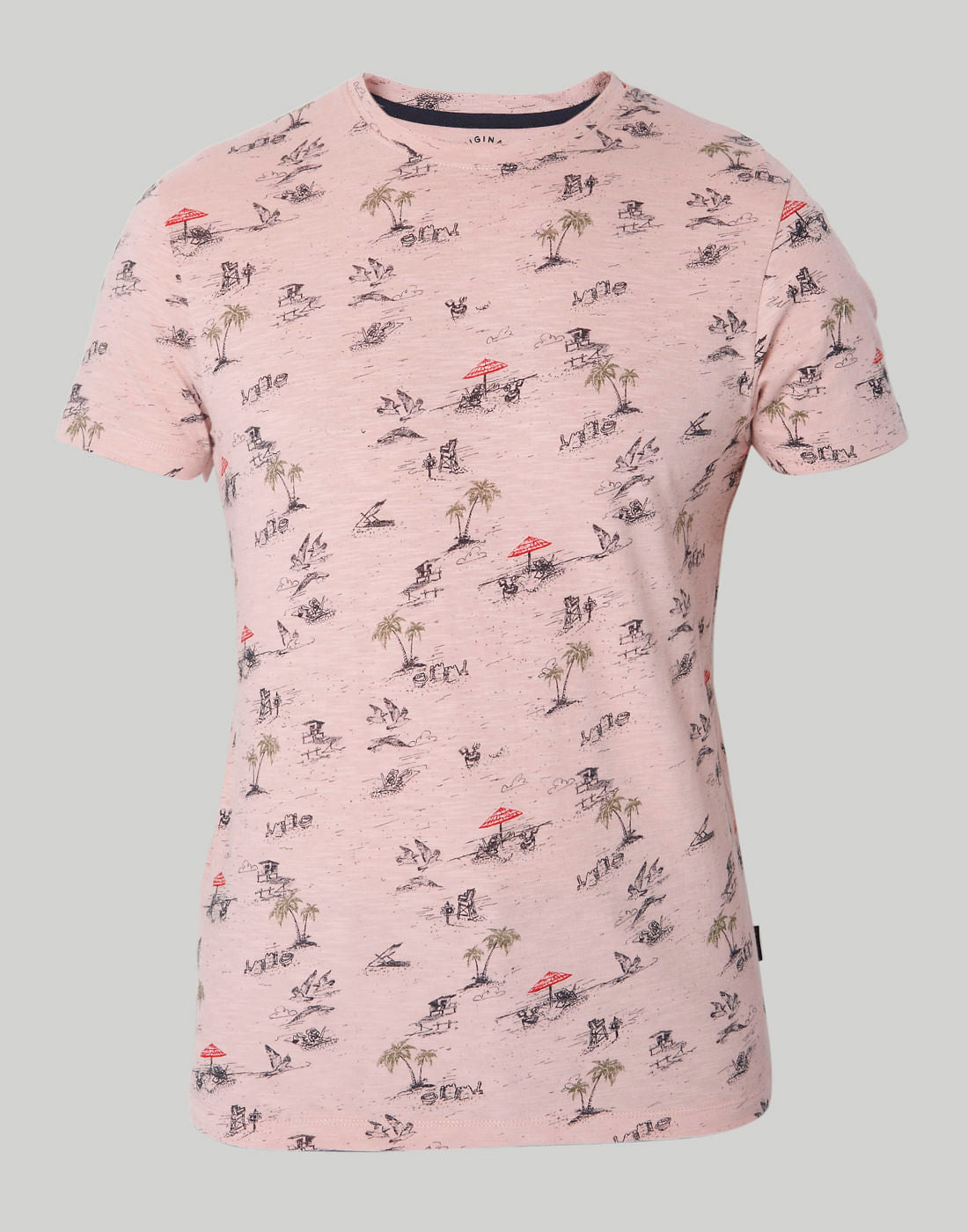 Rose Graphic Print Crew Neck T-Shirt