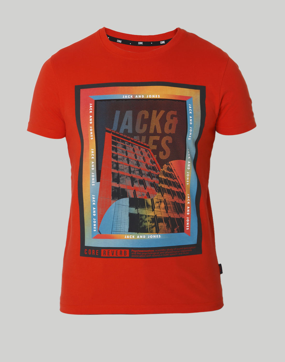 Red Graphic Print Crew Neck T-Shirt