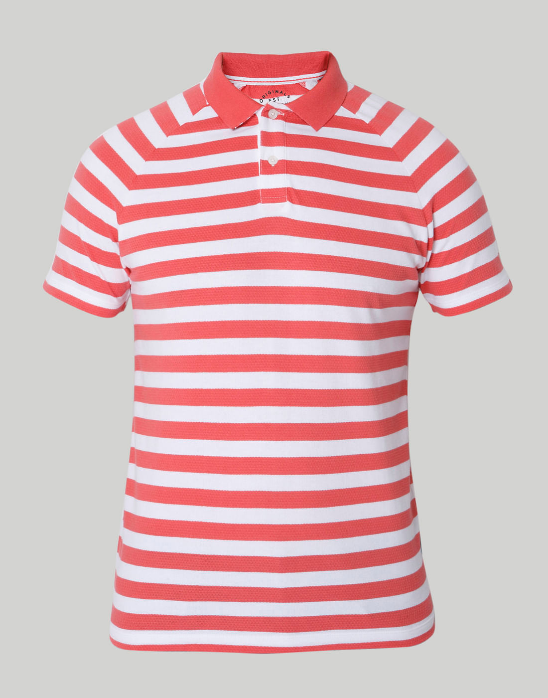 Rose Striped Polo T-Shirt
