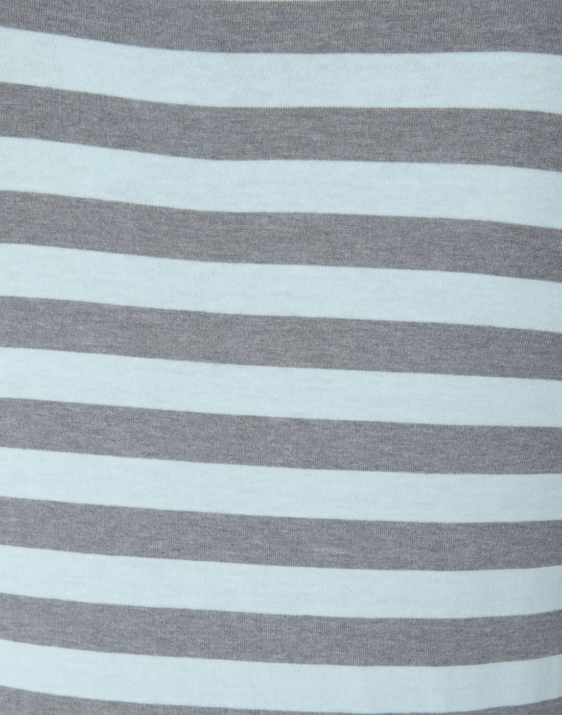 Grey Striped Crew Neck T-Shirt