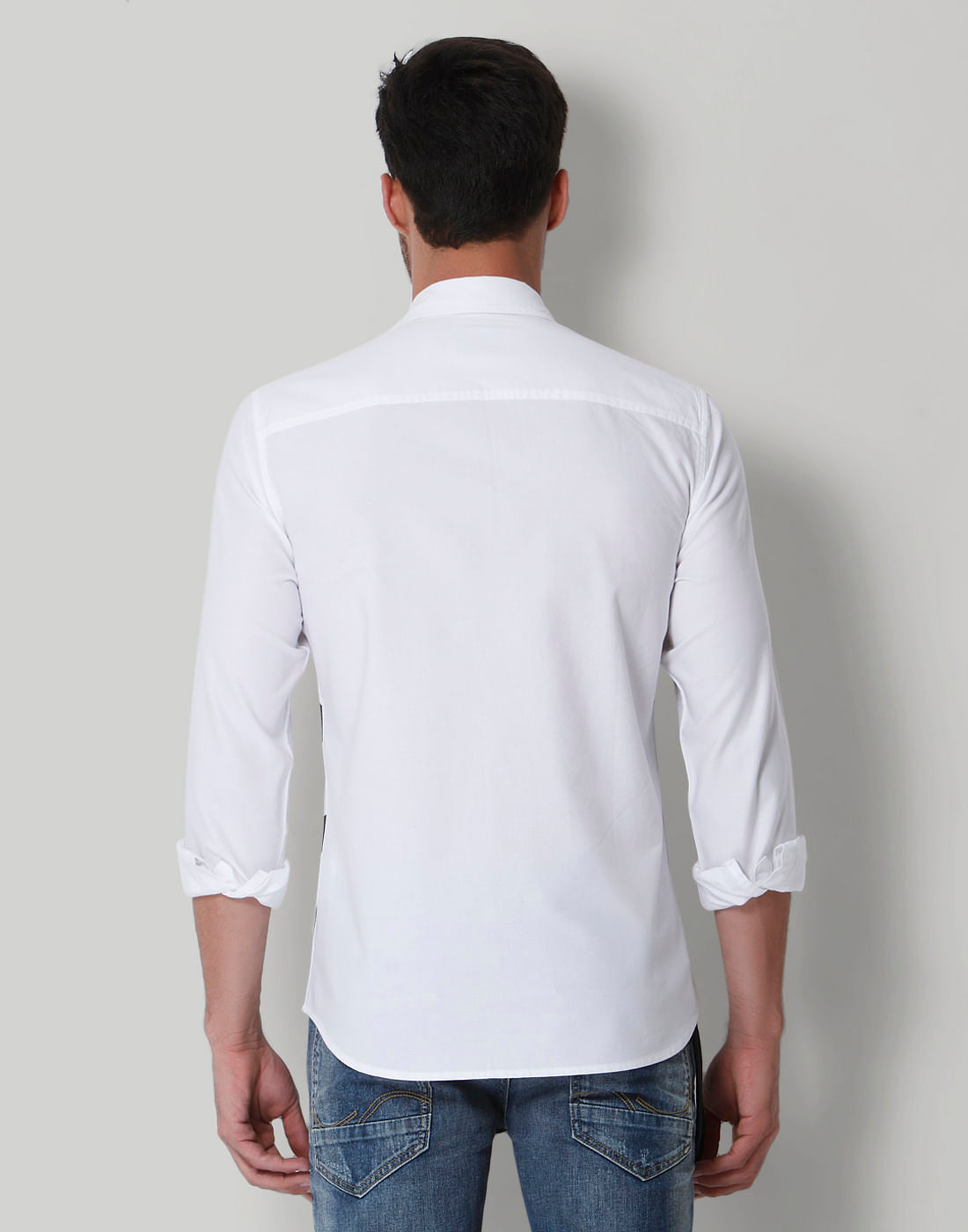 White Text Print Shirt