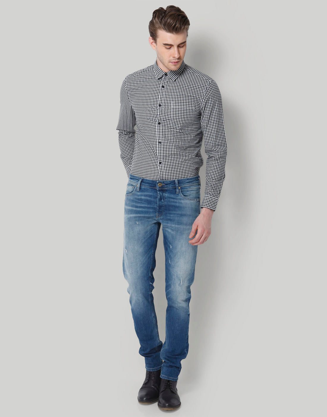 Black Gingham Shirt