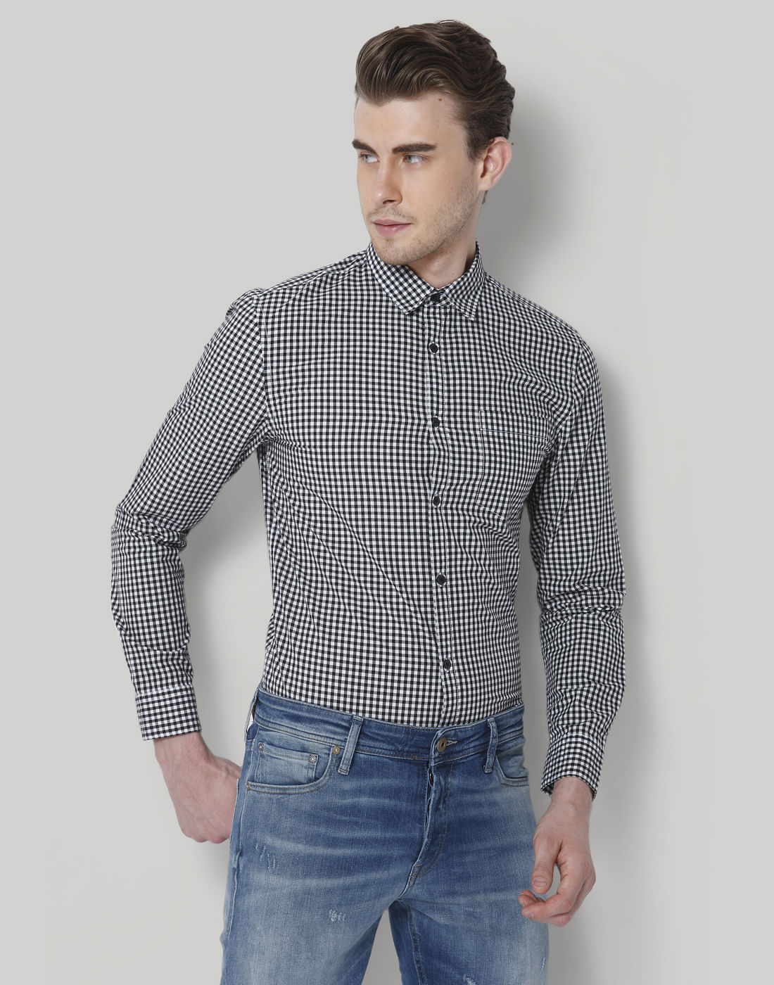 Black Gingham Shirt