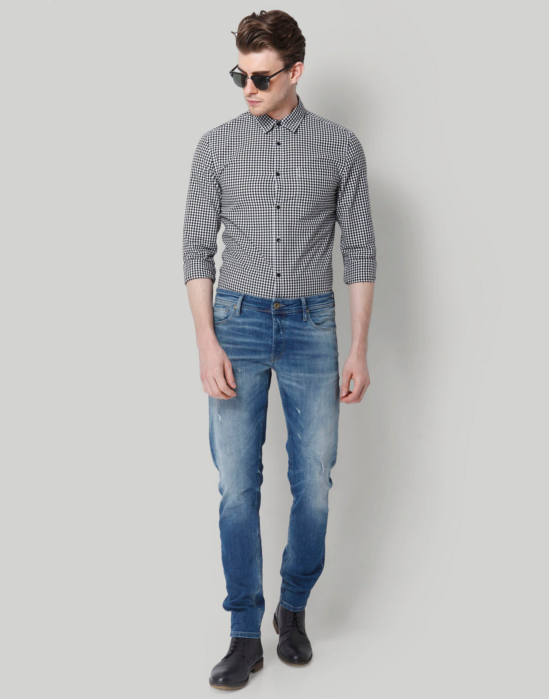 Black Gingham Shirt