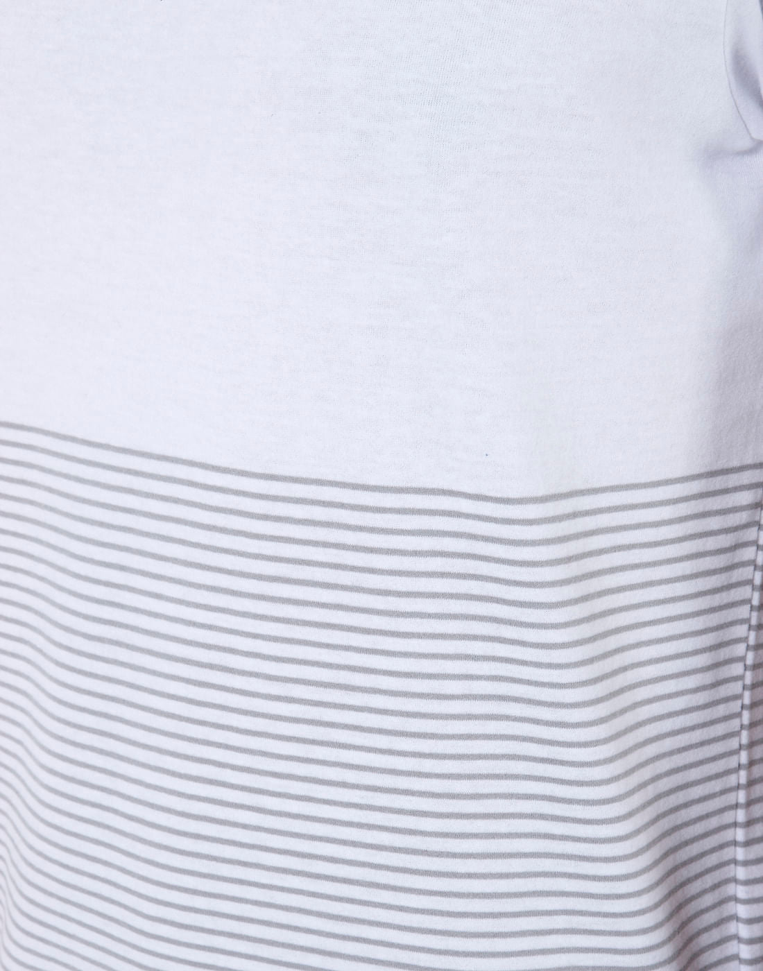 White Striped Crew Neck T-Shirt