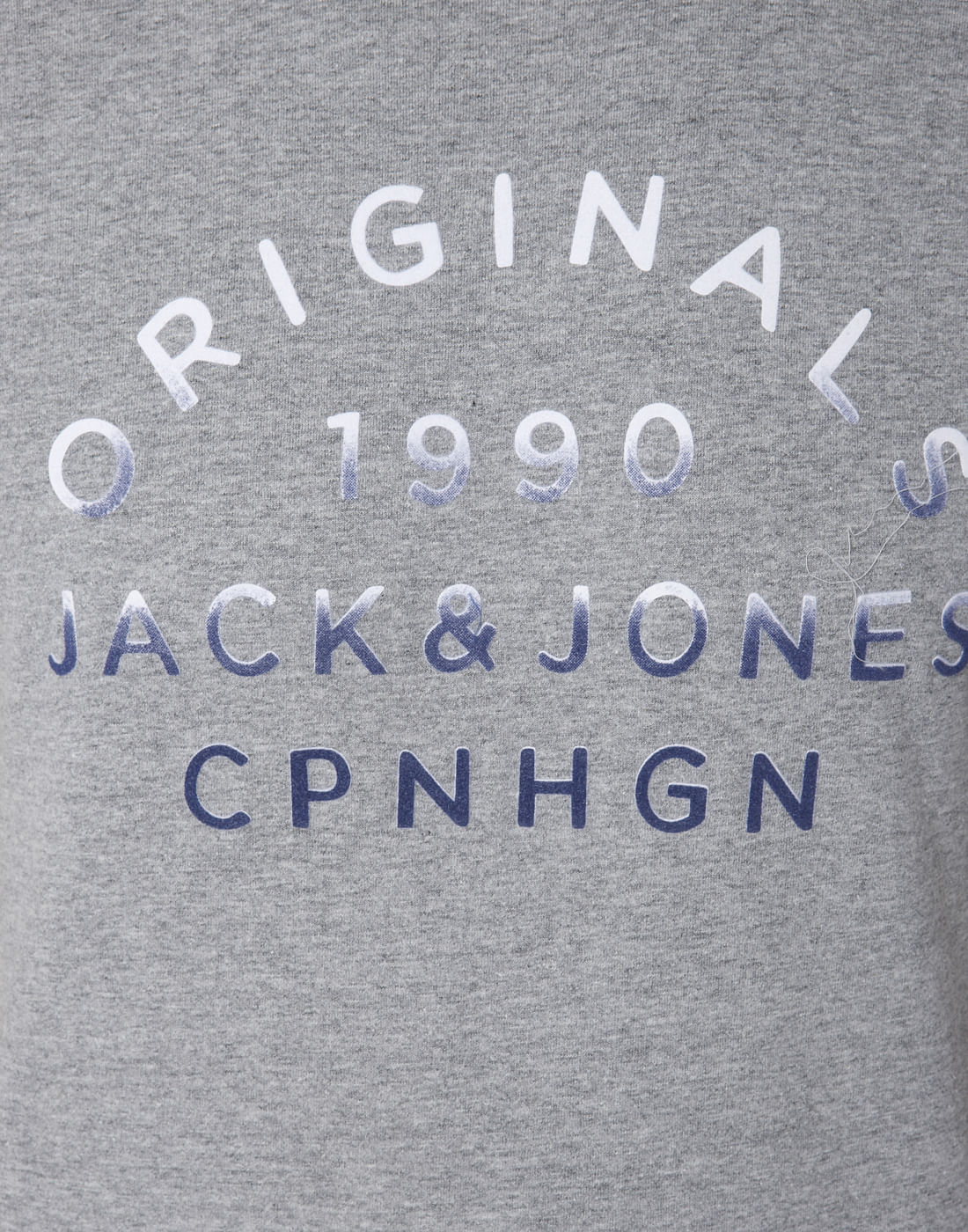 Grey Text Print Crew Neck T-Shirt