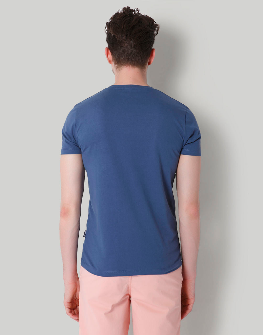 Blue Originals Print Crew Neck T-Shirt