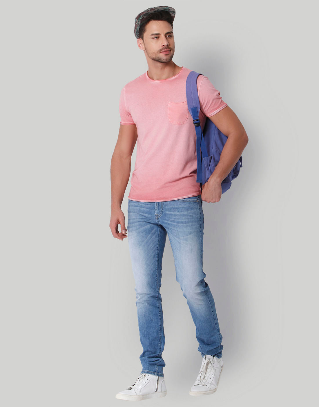 Pink Crew Neck T-Shirt