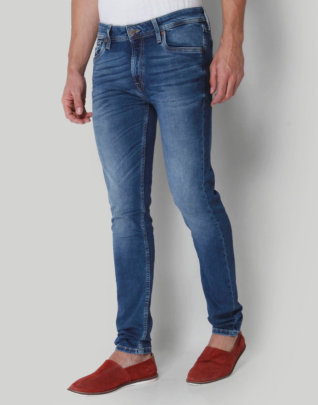 Blue Low Rise Skinny Fit Jeans