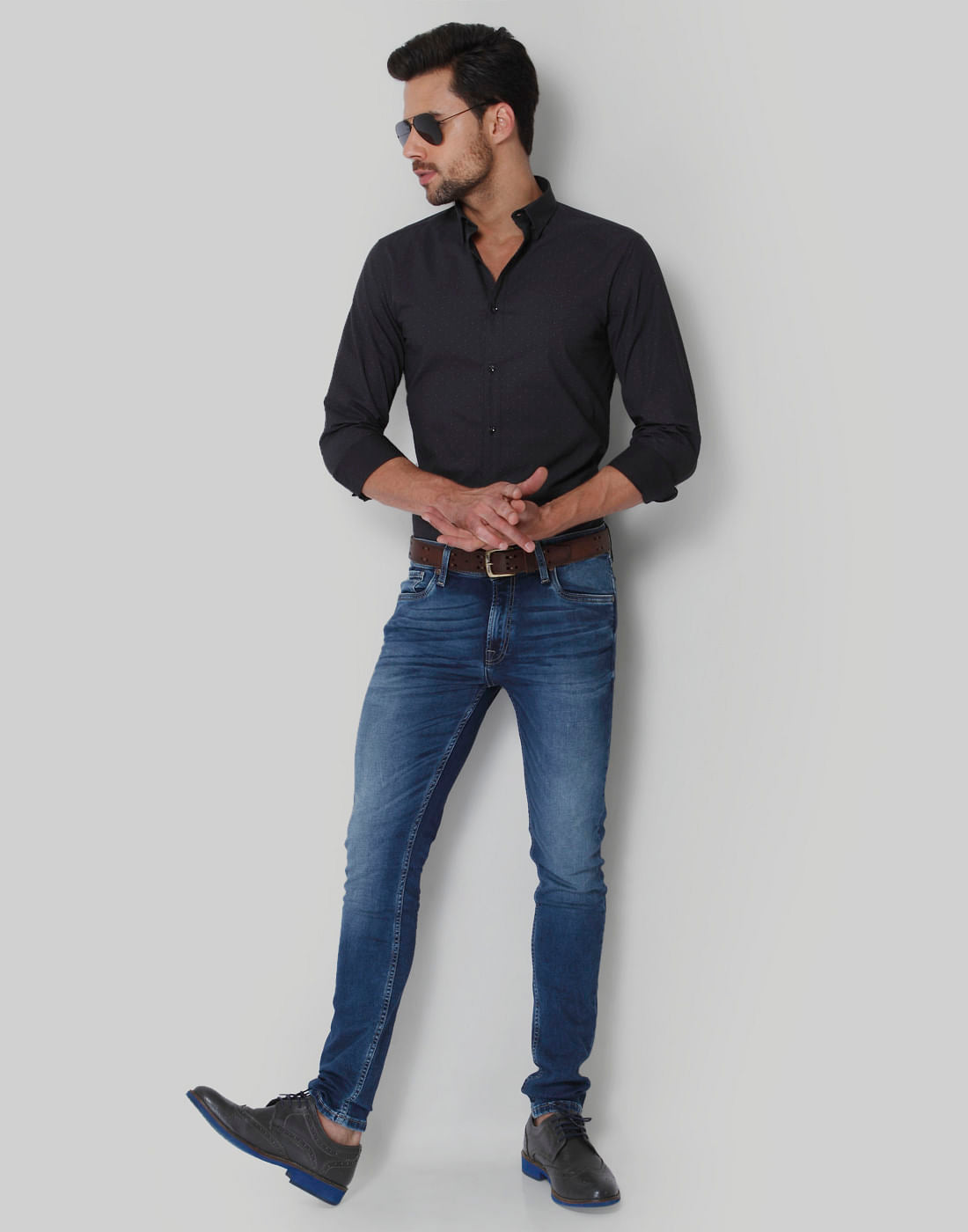 Blue Low Rise Skinny Fit Jeans