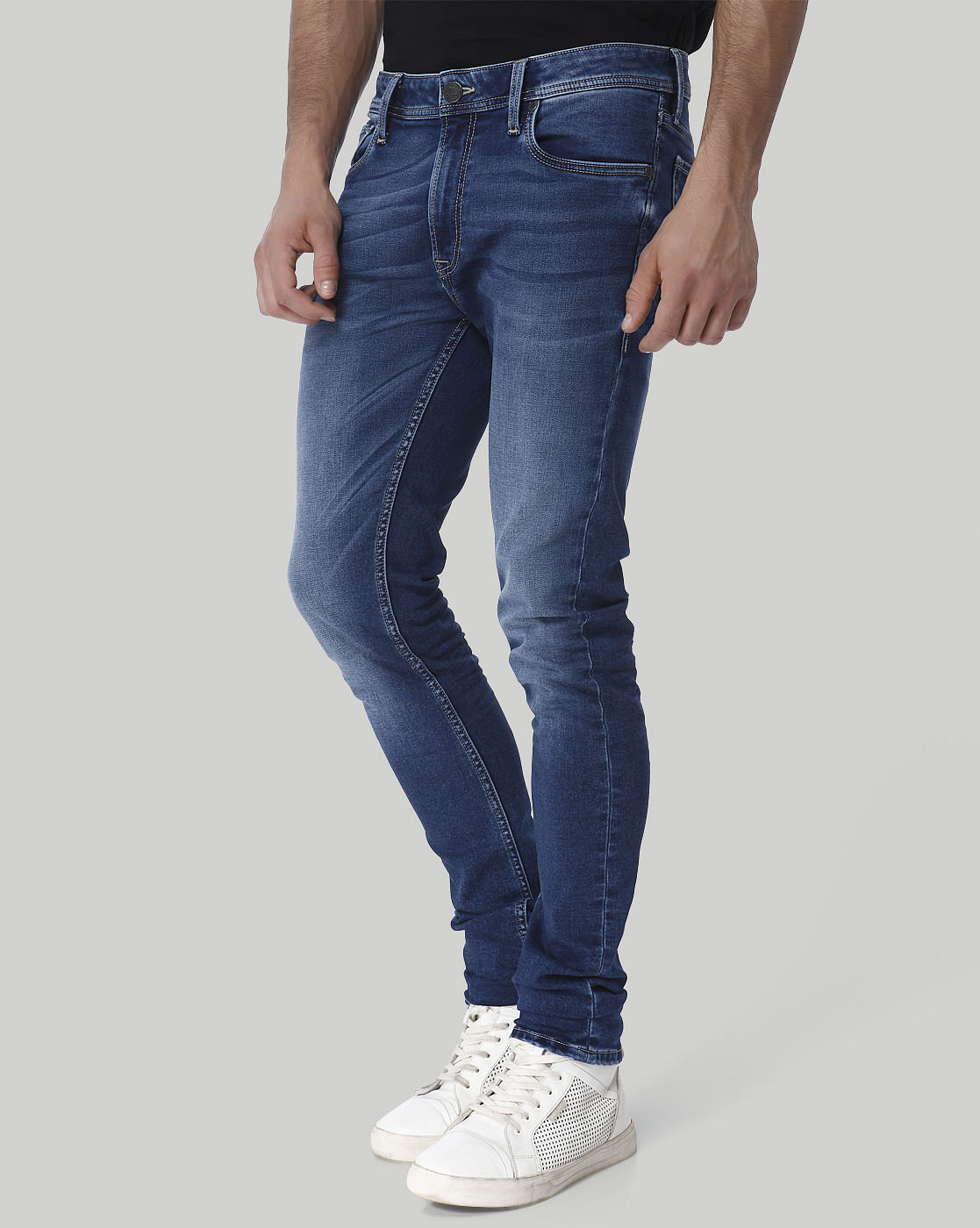 Blue Low Rise Skinny Fit Jeans