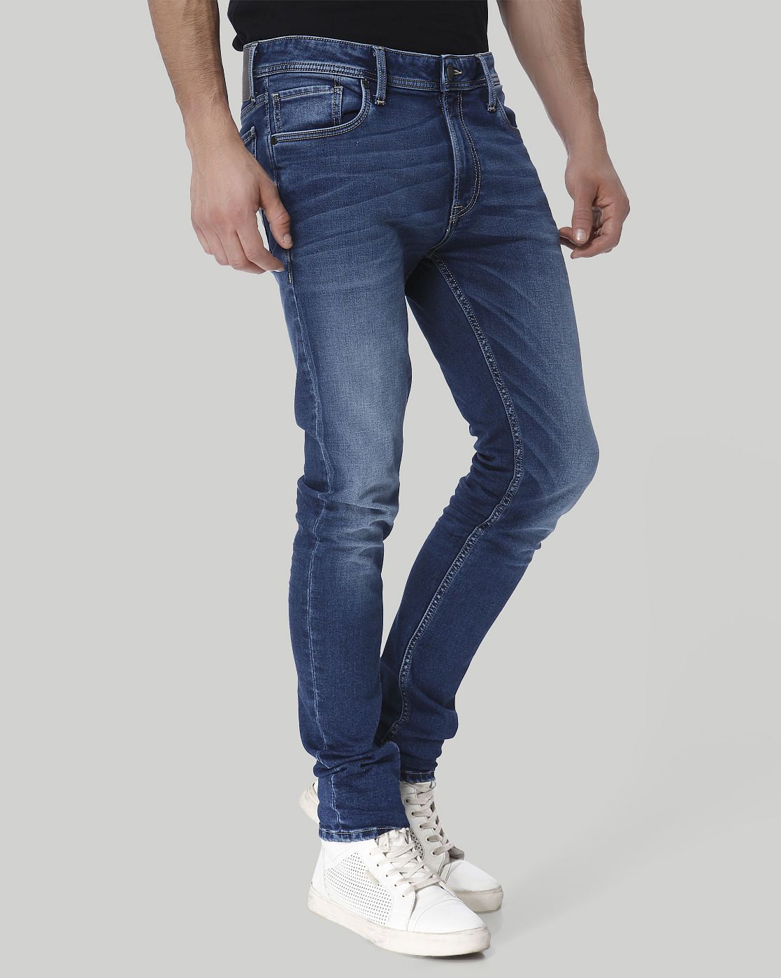 Blue Low Rise Skinny Fit Jeans