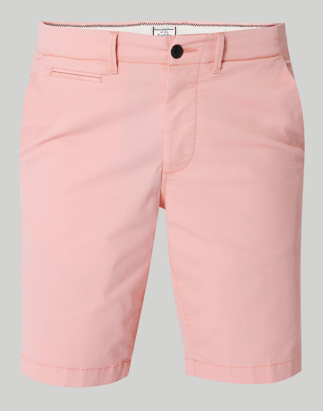 Pink Mid Rise Chino Shorts