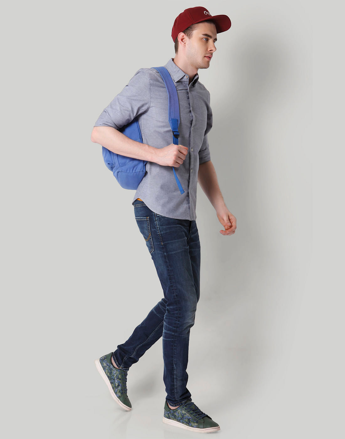 Dark Blue Low Rise Skinny Fit Jeans