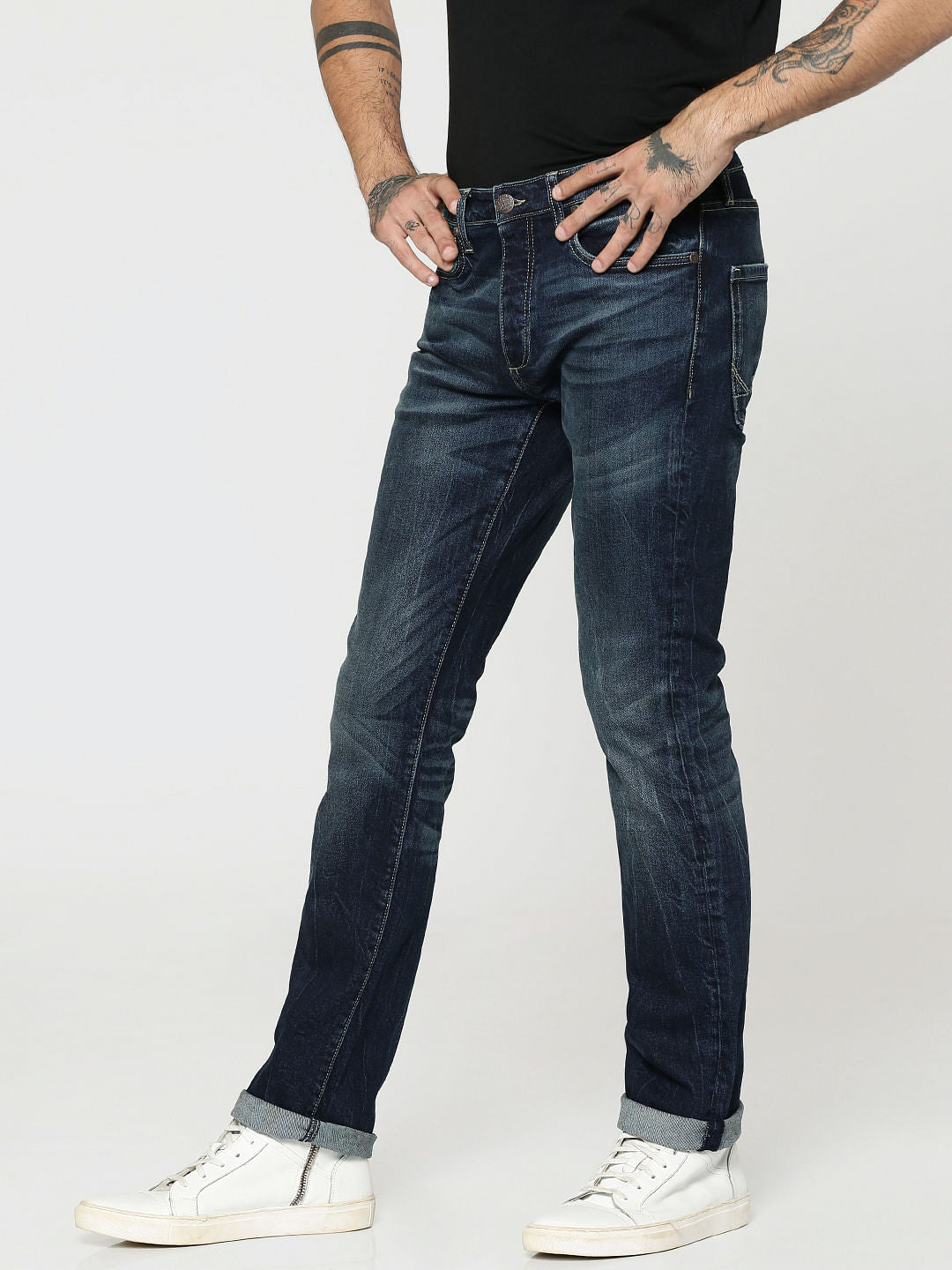 Dark Blue Clark Regular Fit Jeans
