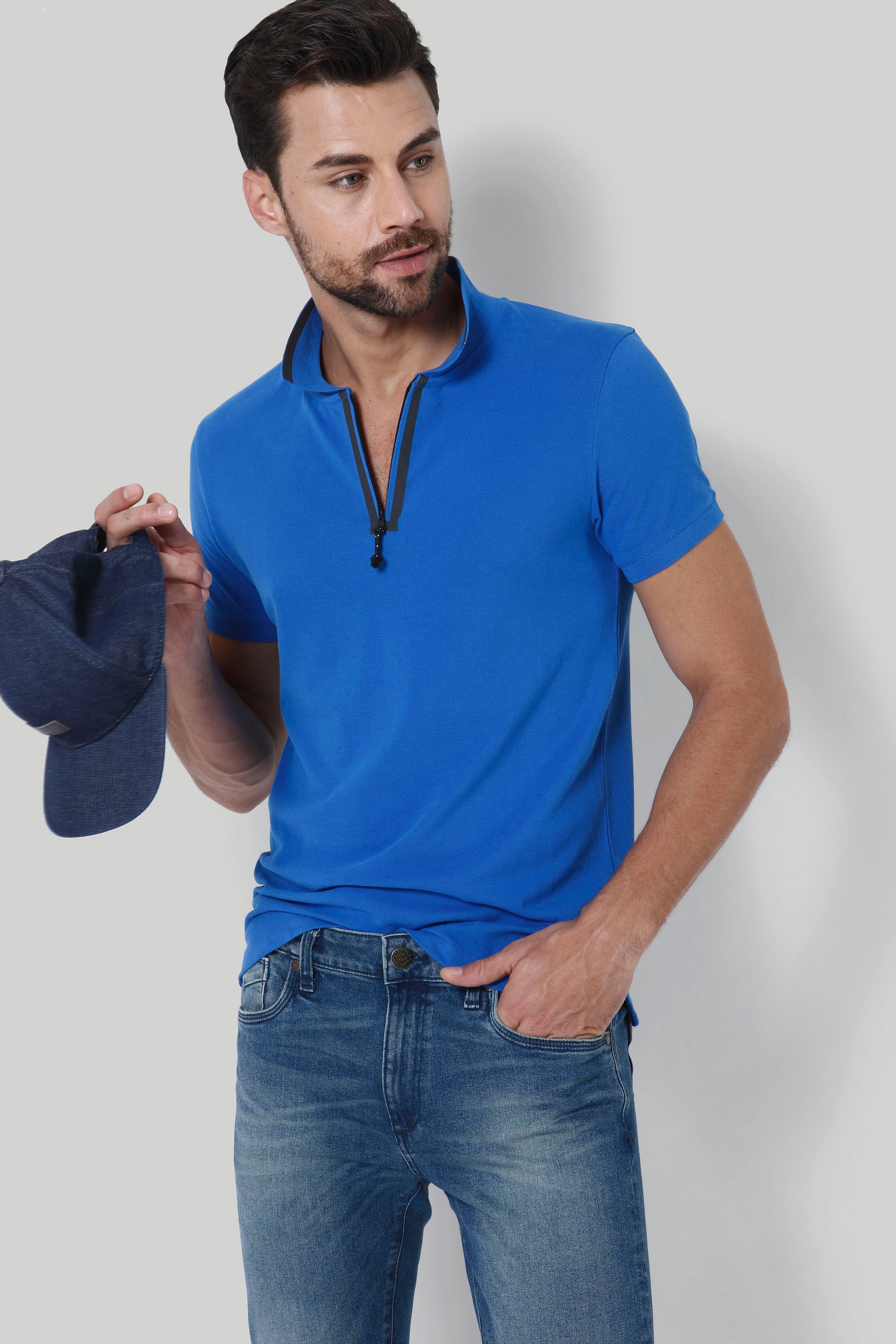 Electric Blue Polo T-Shirt