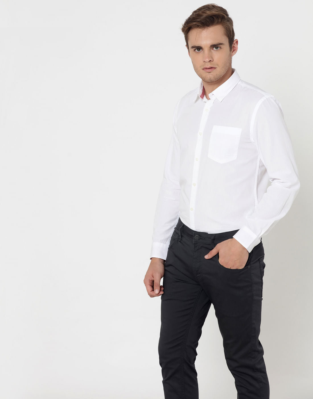 White One Pocket Shirt