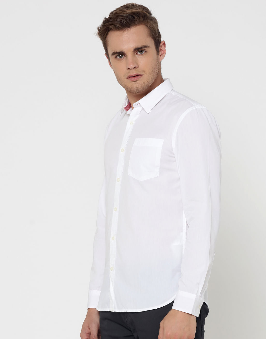 White One Pocket Shirt