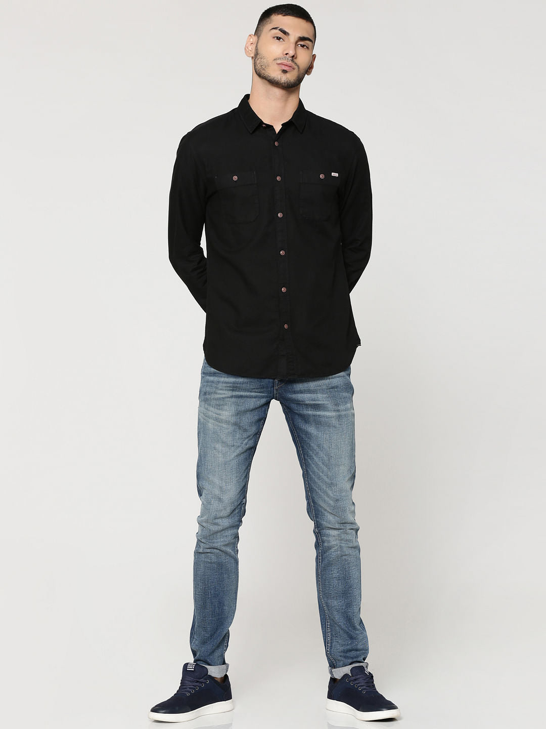 Dark Blue Glenn Slim Fit Jeans - 28/32