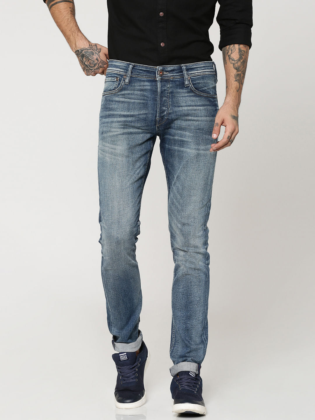 Dark Blue Glenn Slim Fit Jeans