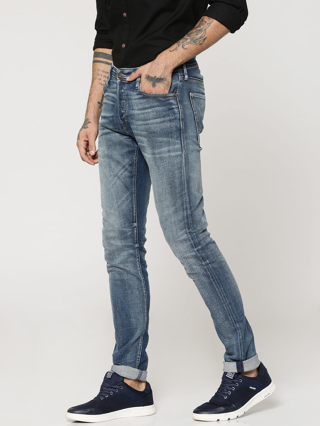 Dark Blue Glenn Slim Fit Jeans