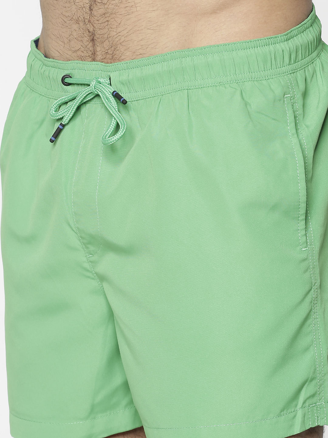 Green Drawstring Swim Shorts
