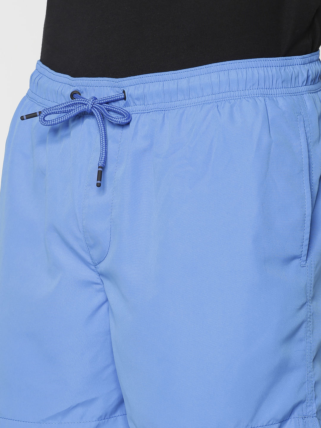 Blue Drawstring Swim Shorts