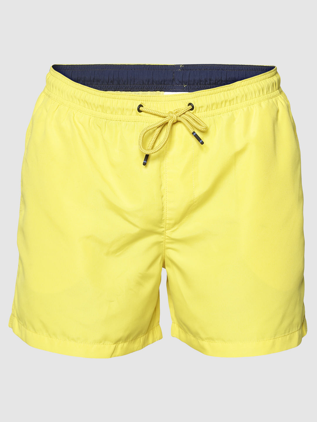 Yellow Drawstring Swim Shorts