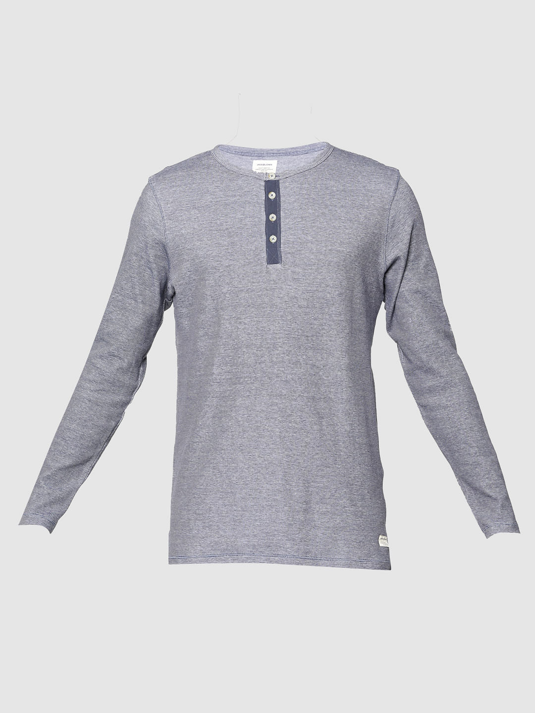 Blue Slim Fit Henley T-Shirt