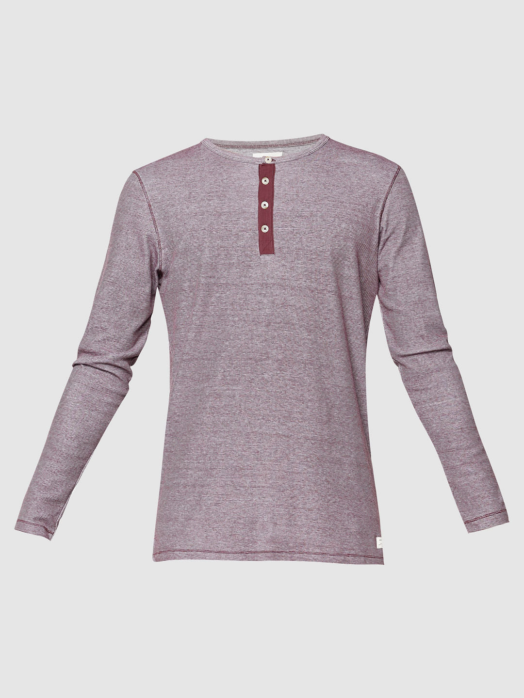 Red Slim Fit Henley T-Shirt