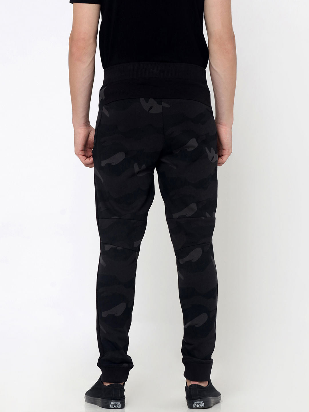 Dark Grey Camo Print Sweatpants