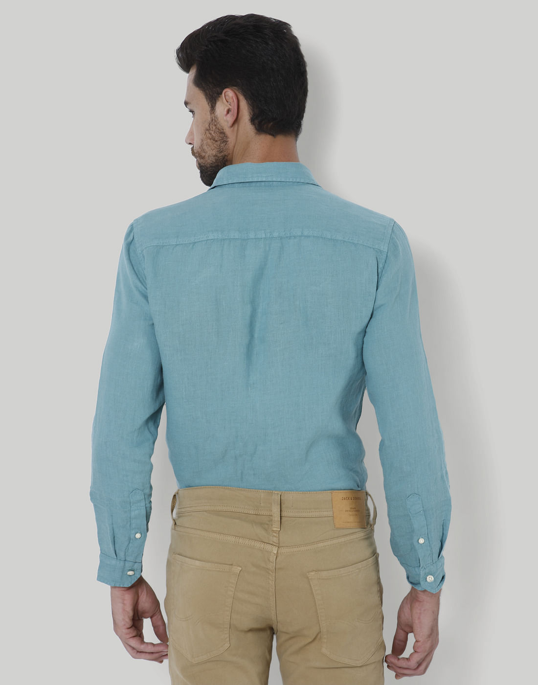Turquoise Linen Shirt