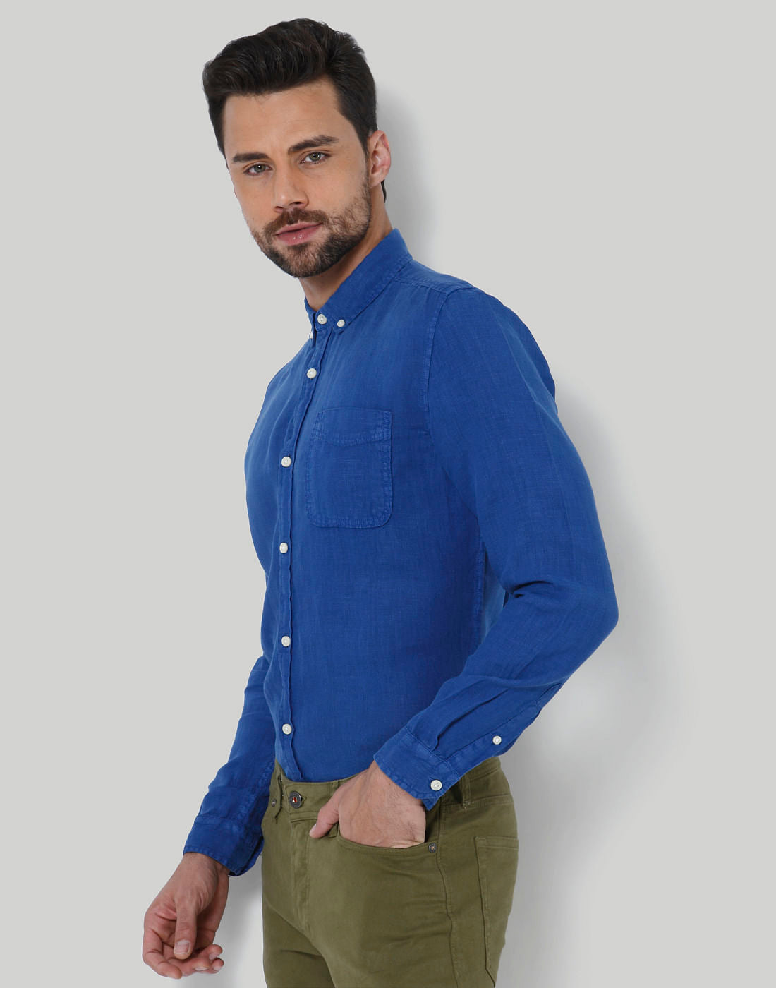 Blue Linen Shirt