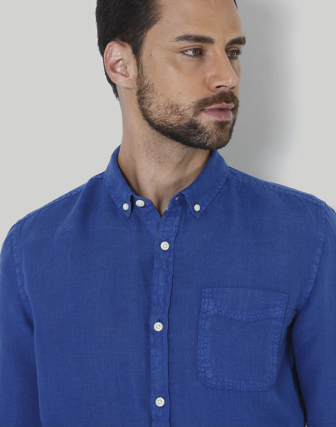 Blue Linen Shirt