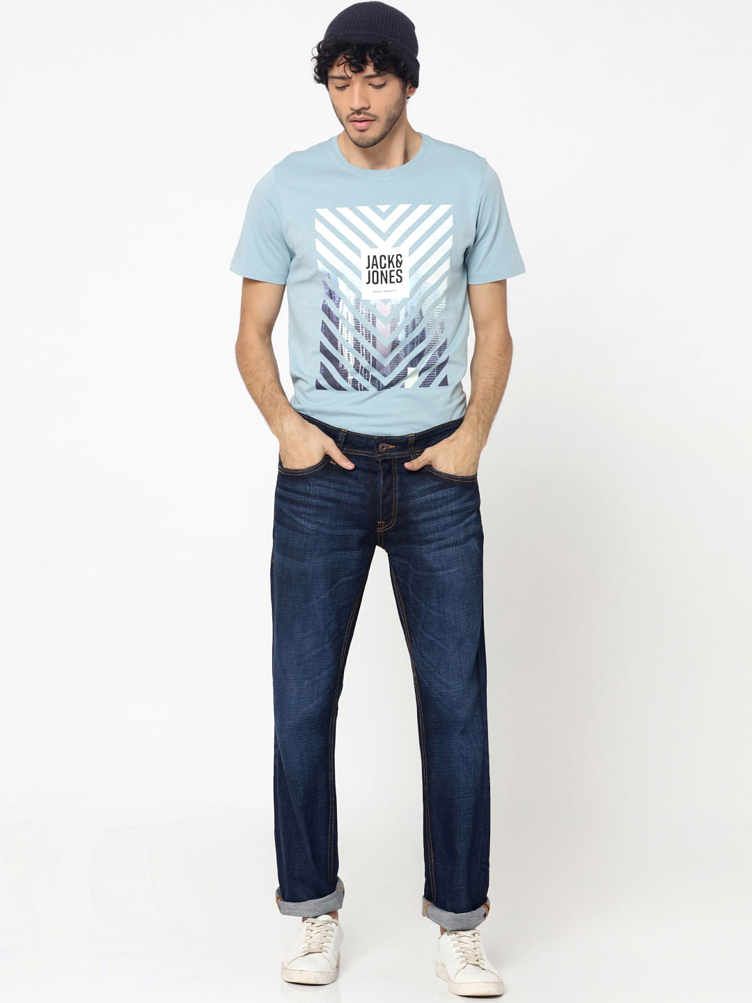 Dark Blue Clark Regular Fit Jeans