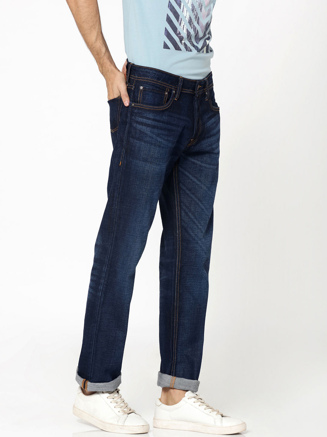 Dark Blue Clark Regular Fit Jeans