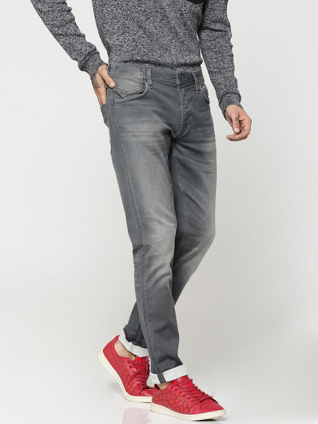 Dark Grey Tim Anti Fit Jeans