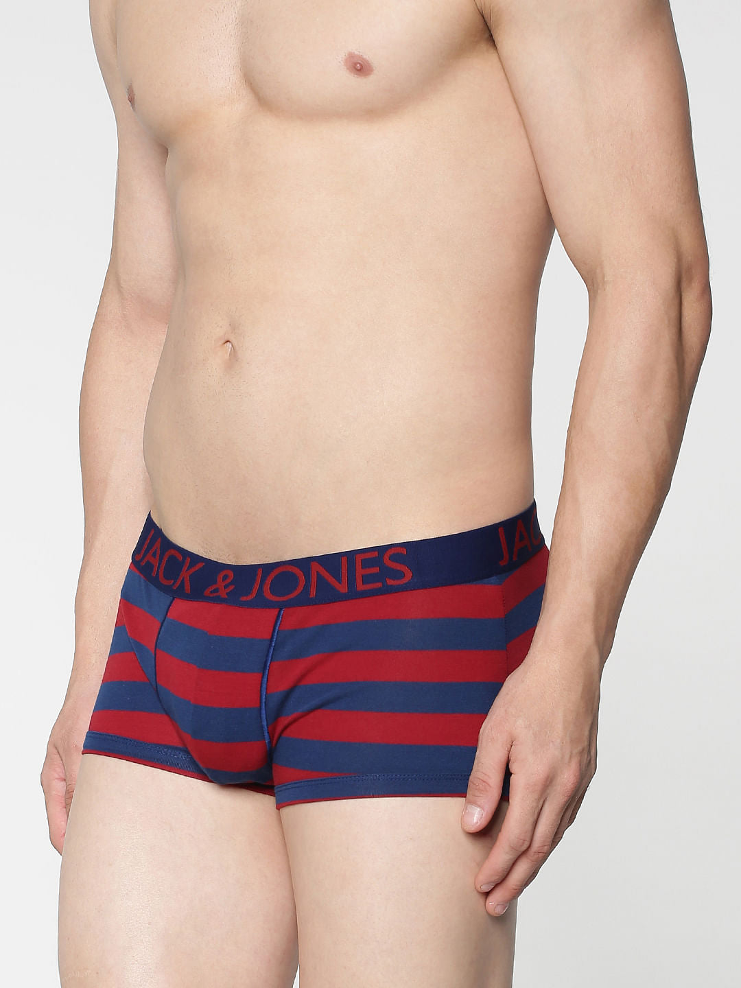 Red Stripe Brazilian Trunks