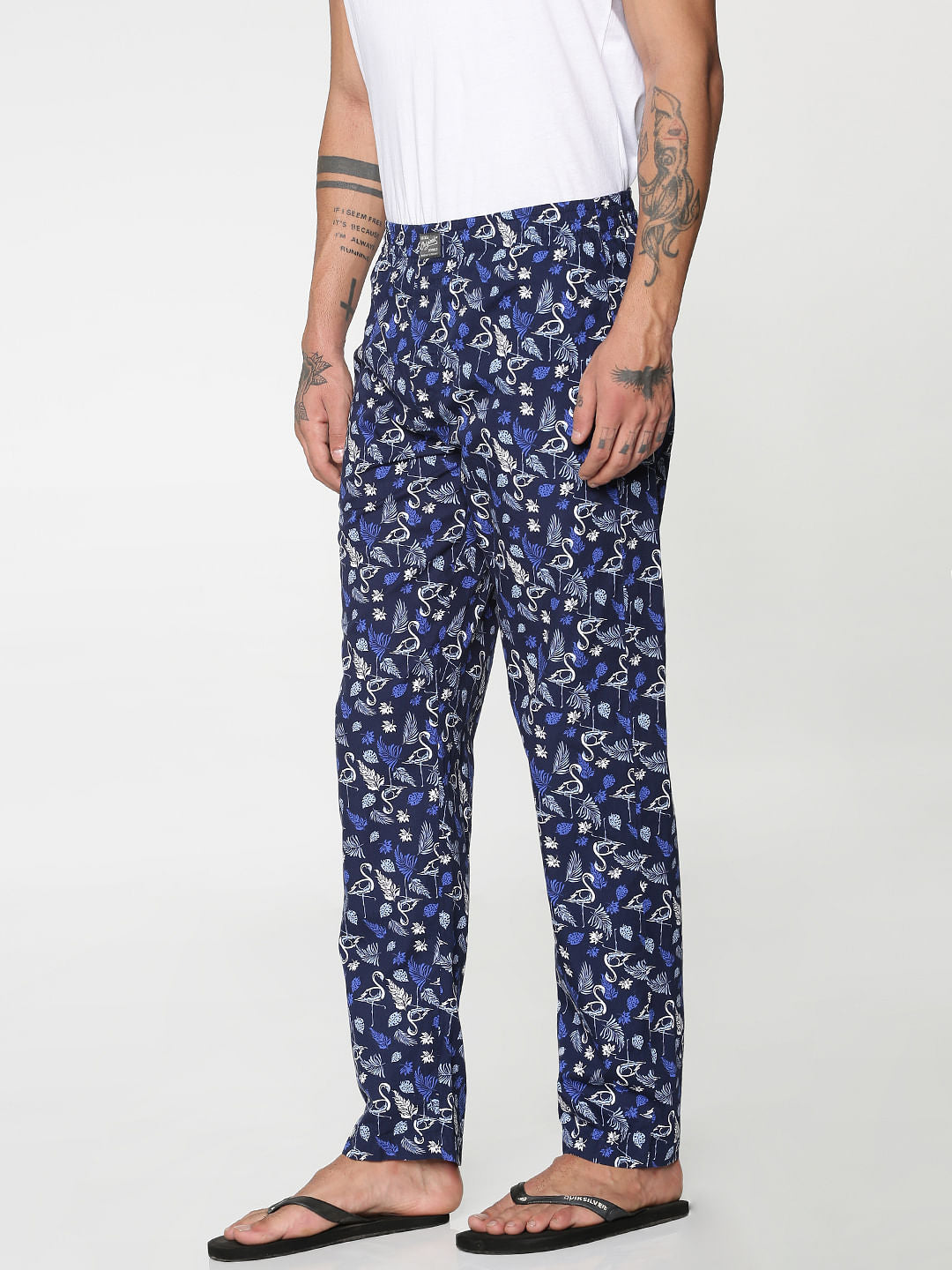 Black All Over Pelican Print Pyjama