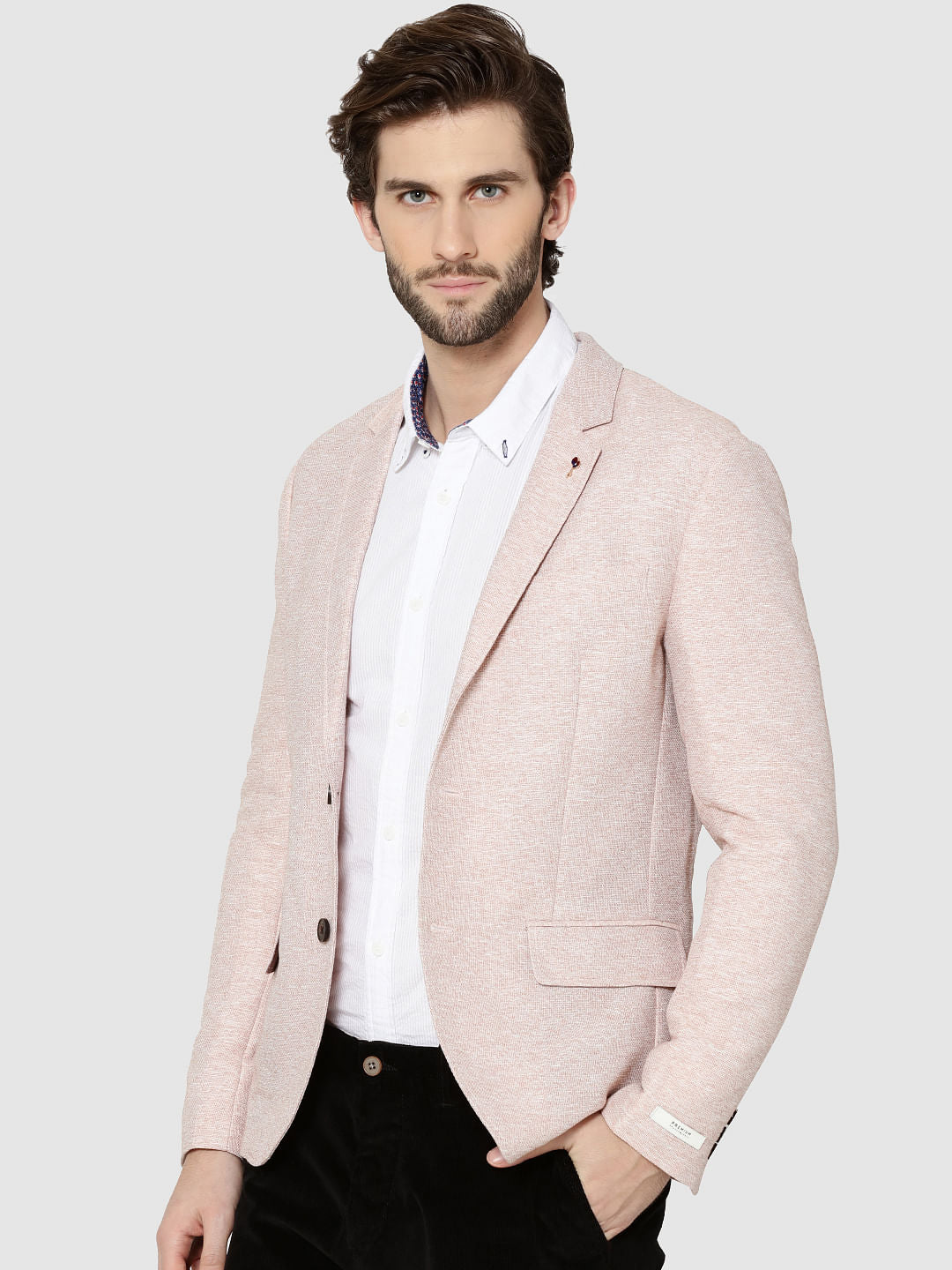 Pink Slim Fit Blazer