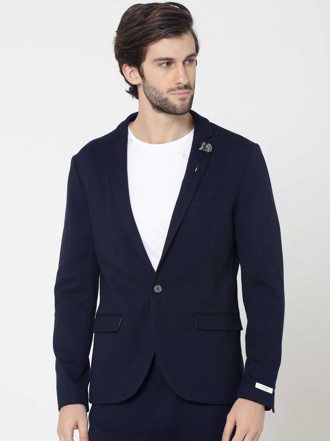 Dark Blue Slim Fit Blazer - 46