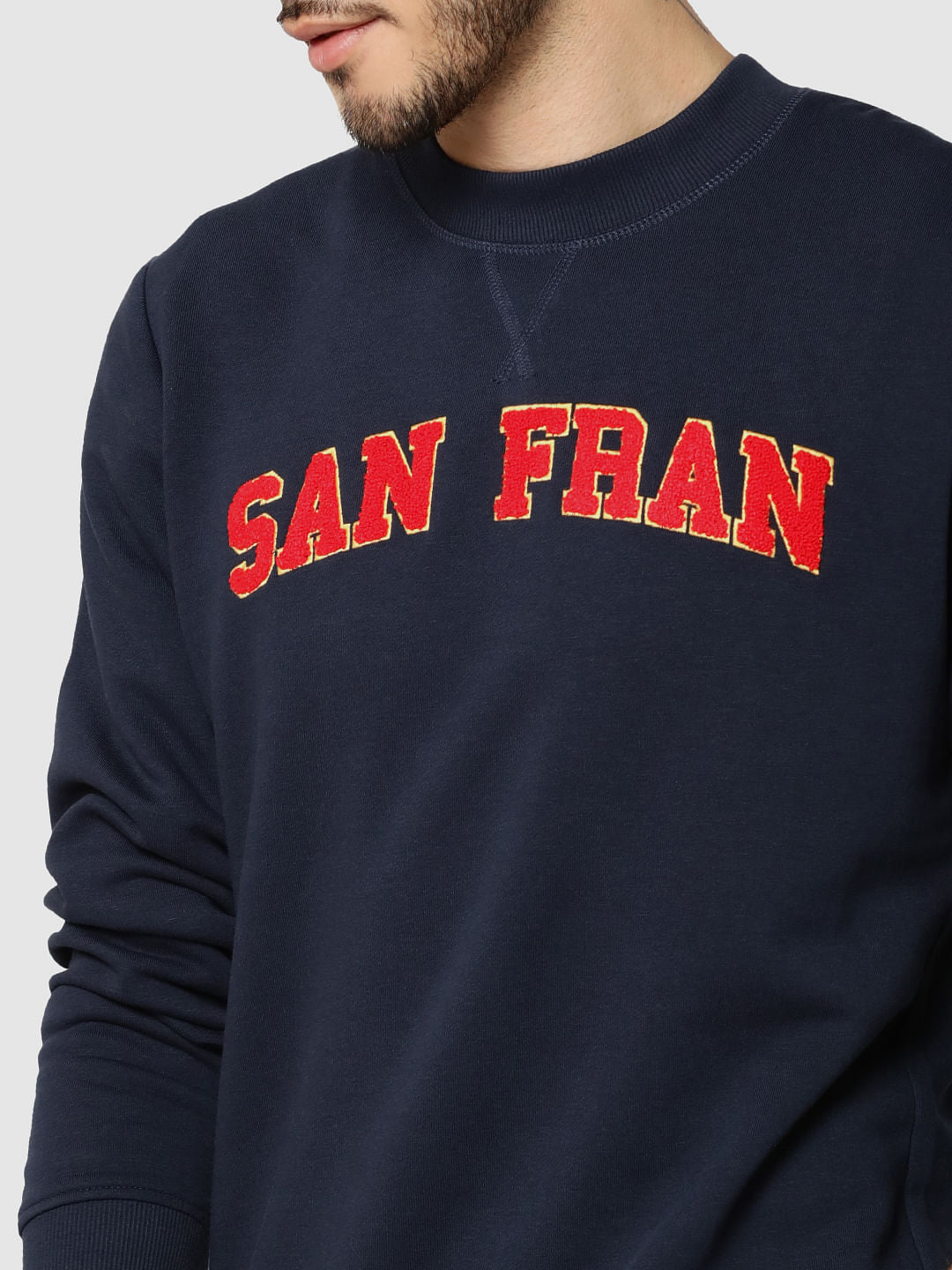 Dark Blue San Fran Print Sweatshirt