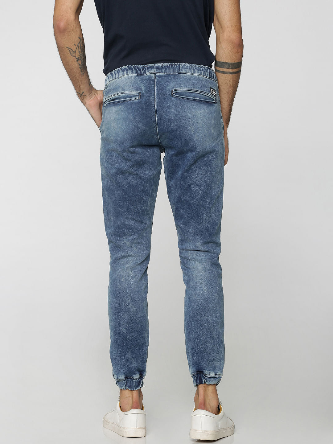 Blue Acid Washed Tim Anti Fit Joggers