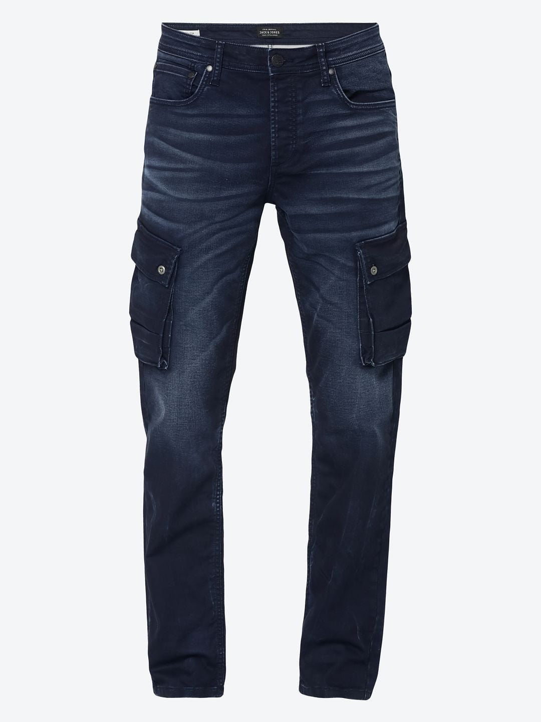Dark Blue Cargo Style Tim Anti Fit Jeans