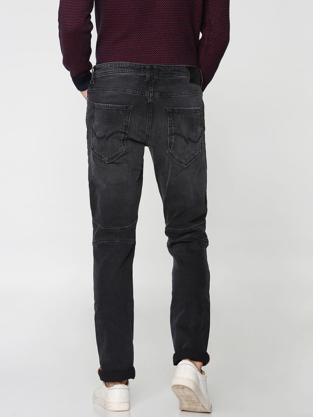 Black Mild Distressed Tim Anti Fit Jeans