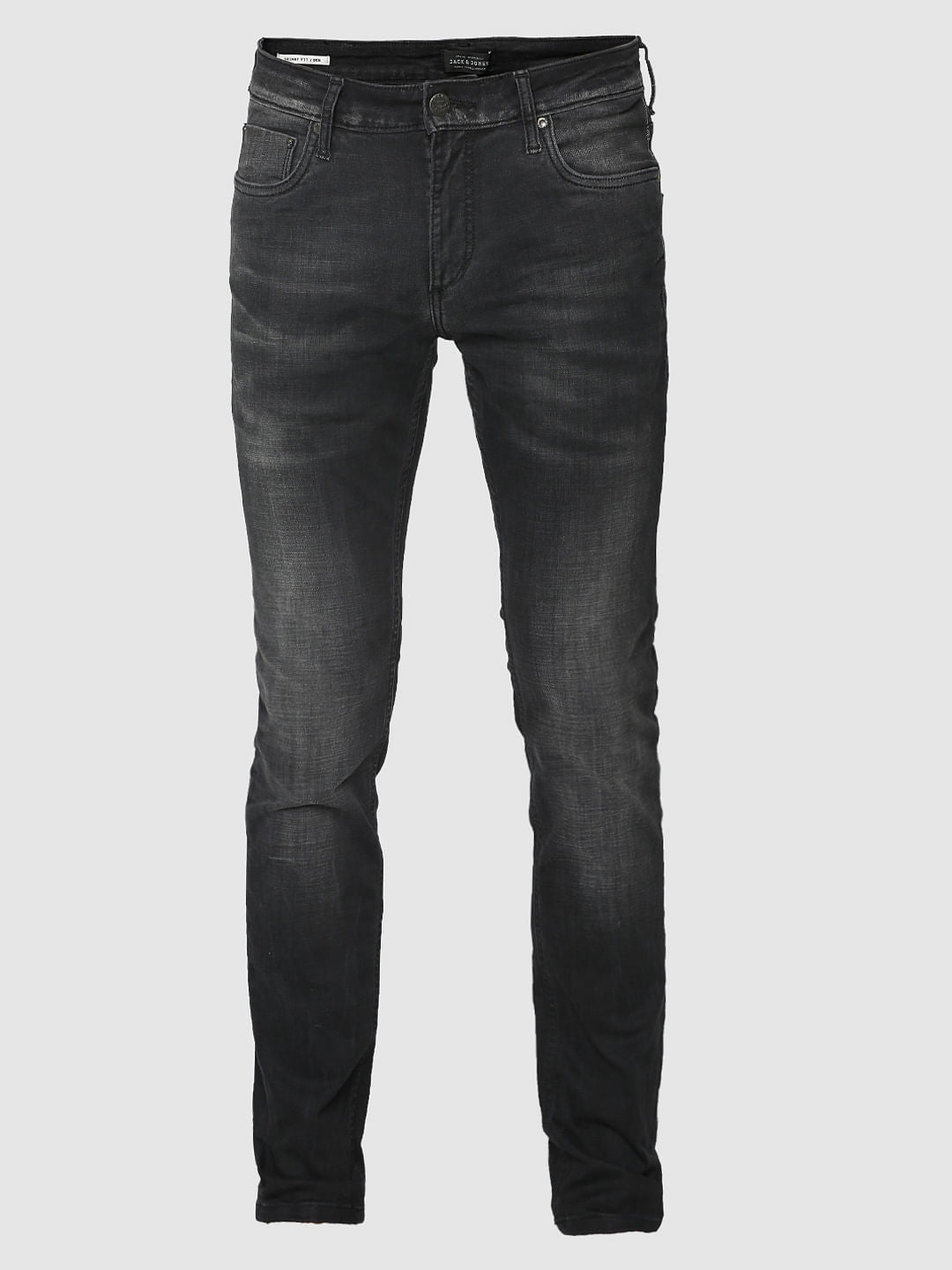 Black Faded Ben Skinny Fit Jeans