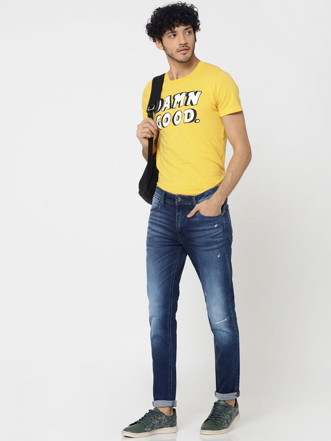 Blue Distressed Ben Skinny Fit Jeans - 28/32