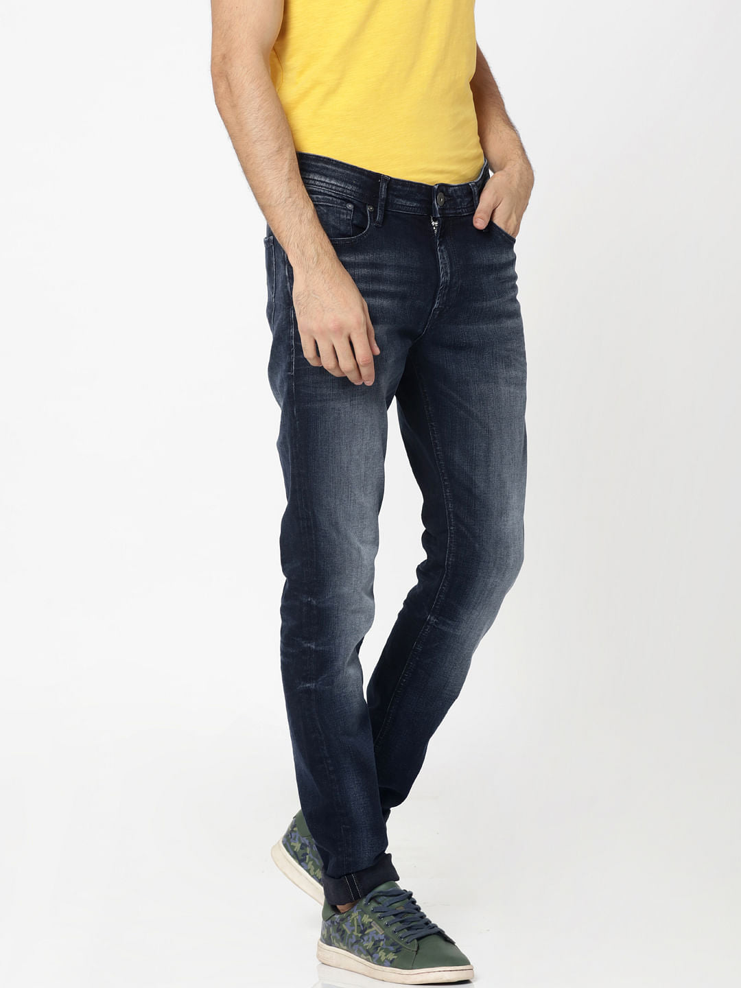 Dark Blue Liam Skinny Fit Jeans