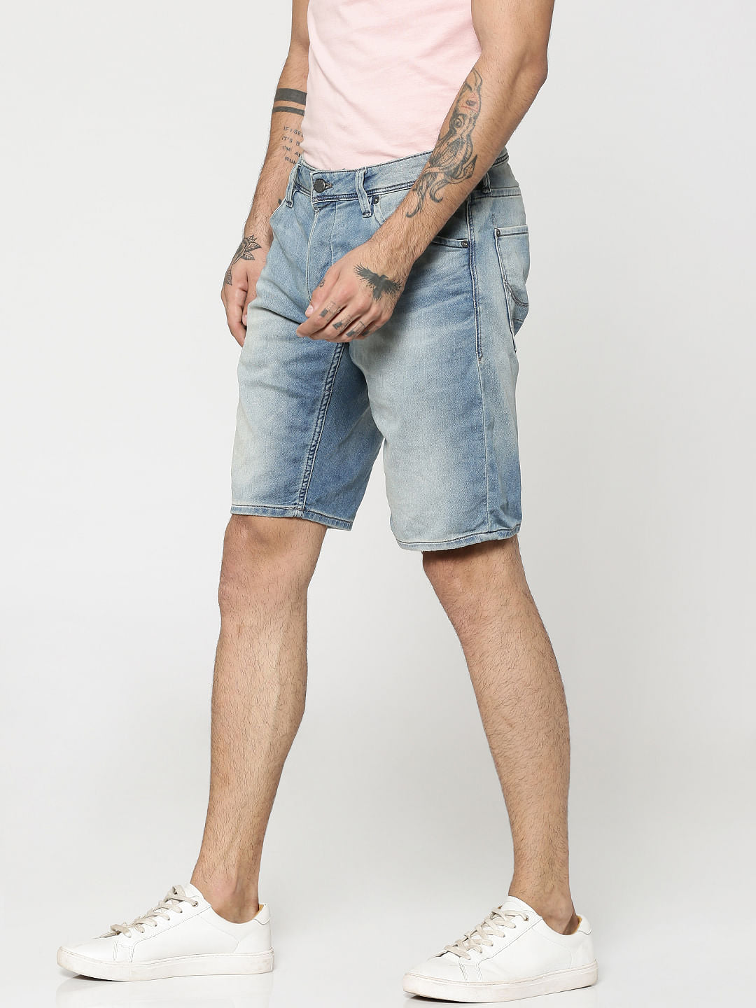 Light Blue Denim Shorts