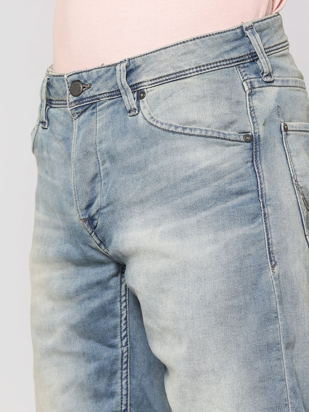 Light Blue Denim Shorts
